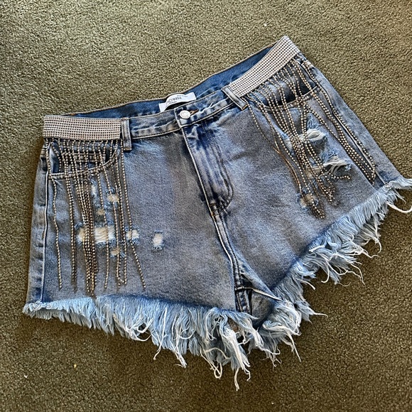 Pants - Bling Denim Shorts